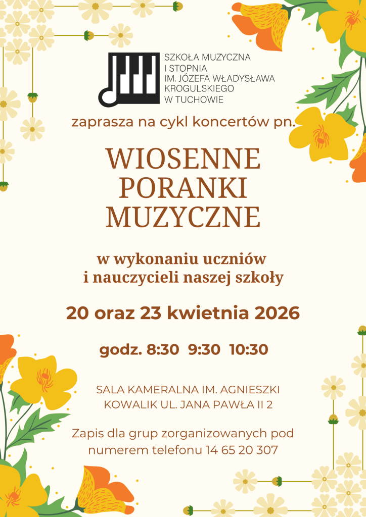 Plakat - Wiosenne Poranki Muzyczne